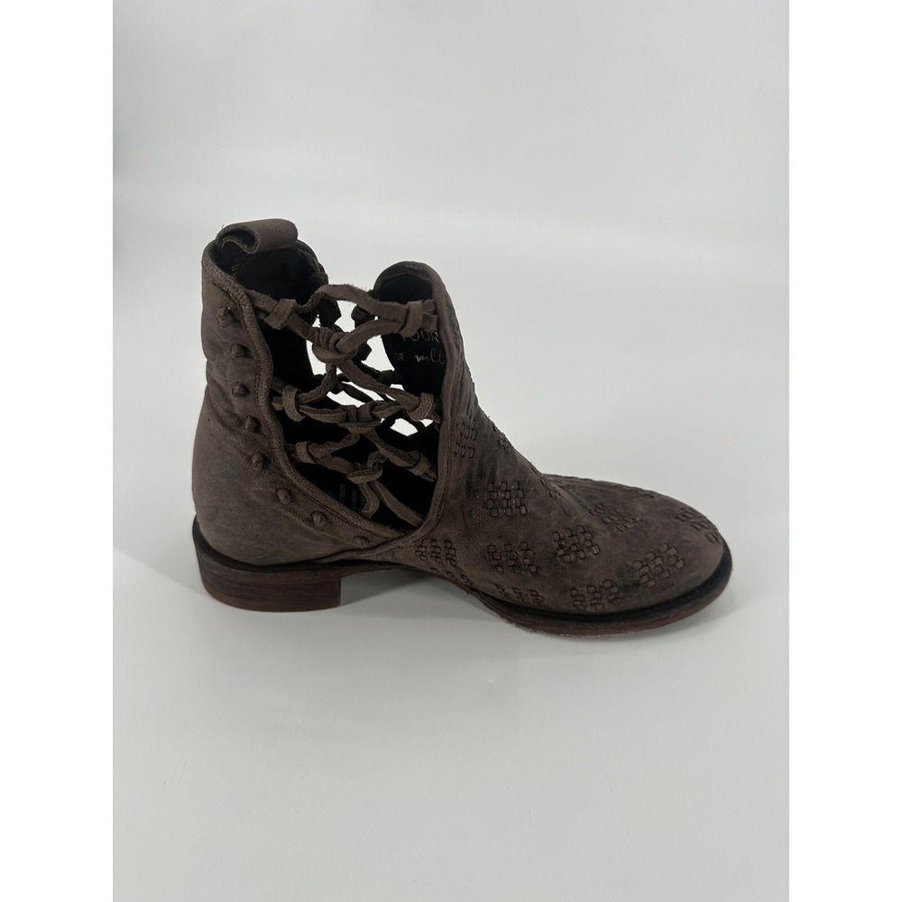 PATINA VIE BY LANE COWGIRL ANKLE BOOTIES WOMEN'S SIZE 7.5 BROWN - Picture 4 of 13